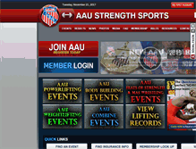 Tablet Screenshot of aaupowerlifting.org